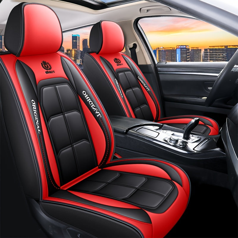 Universal Car Seat Cover PU Leather Universal Fit for Five-Seater Models