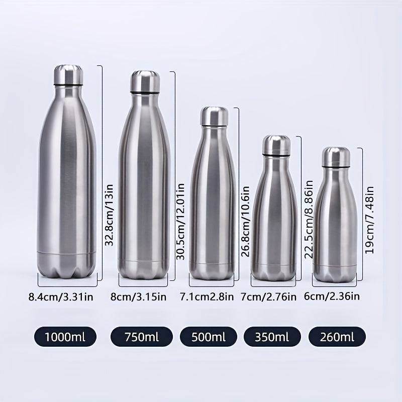 Insulated Stainless Steel Water Bottle, Double Layer Cold Hot 750ML