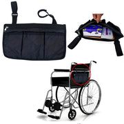 Wheelchair Armrest Hanging Storage Bag Large Capacity Easy to Carry