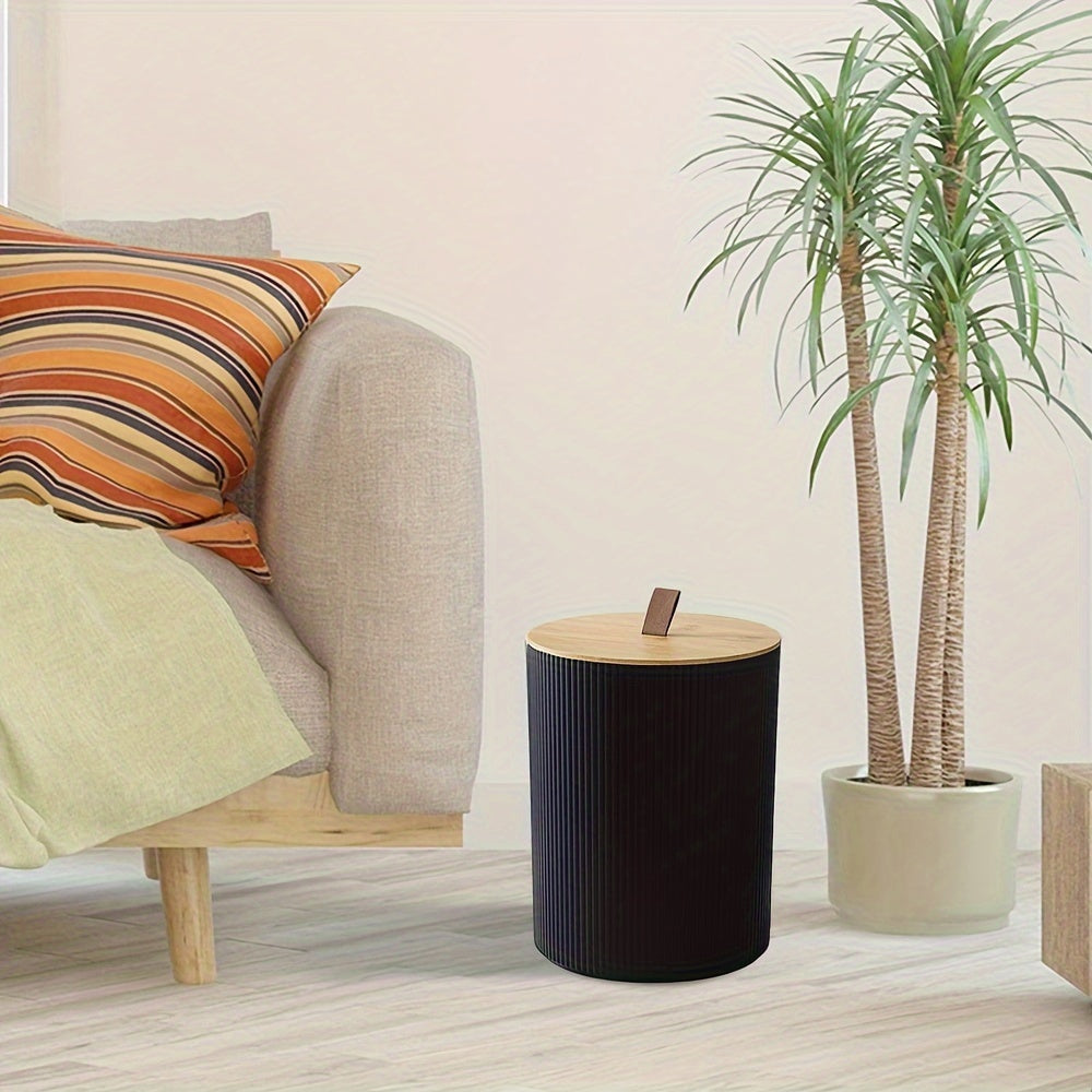 Juego de accesorios de baño de 6 piezas con bote de basura, soporte para cepillos de dientes, dispensador de jabón y escobilla de inodoro