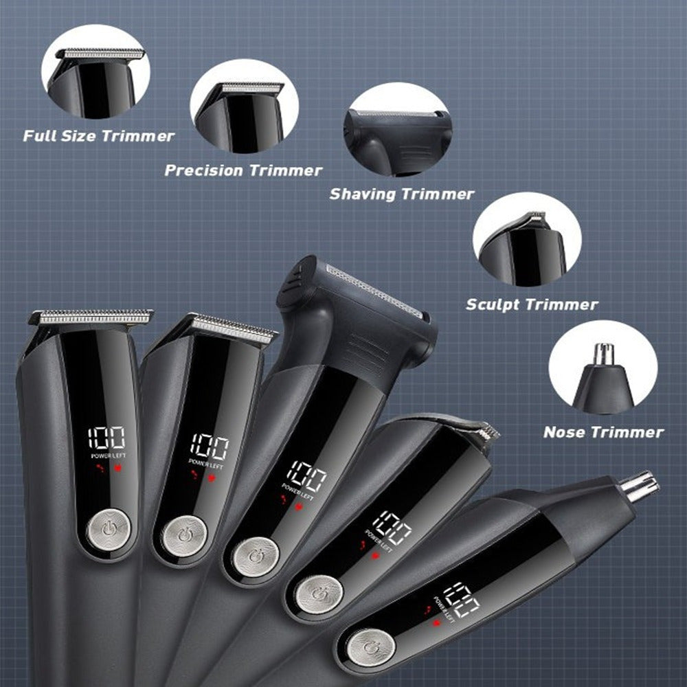 Профессиональный набор для ухода «пять в одном» с цифровым дисплеем для ухода за всей телом