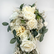 Champagne Rose Bridal Bouquet for Weddings and Special Occasions