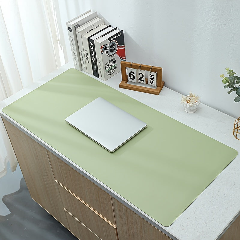 1 Ta'sir qilmaydigan PVC sun'iy charm ish stoli mato, suv o'tkazmaydigan va dog'ga chidamli, tozalash oson, ofis yoki o'qish stoli uchun bir nechta ranglarda mavjud.