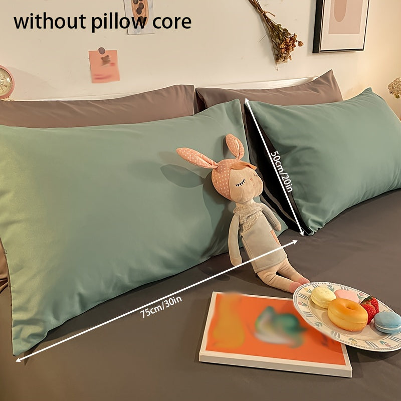 Light Purple Polyester Pillowcases 50.8x76.2cm Envelope Closure Pack of 2