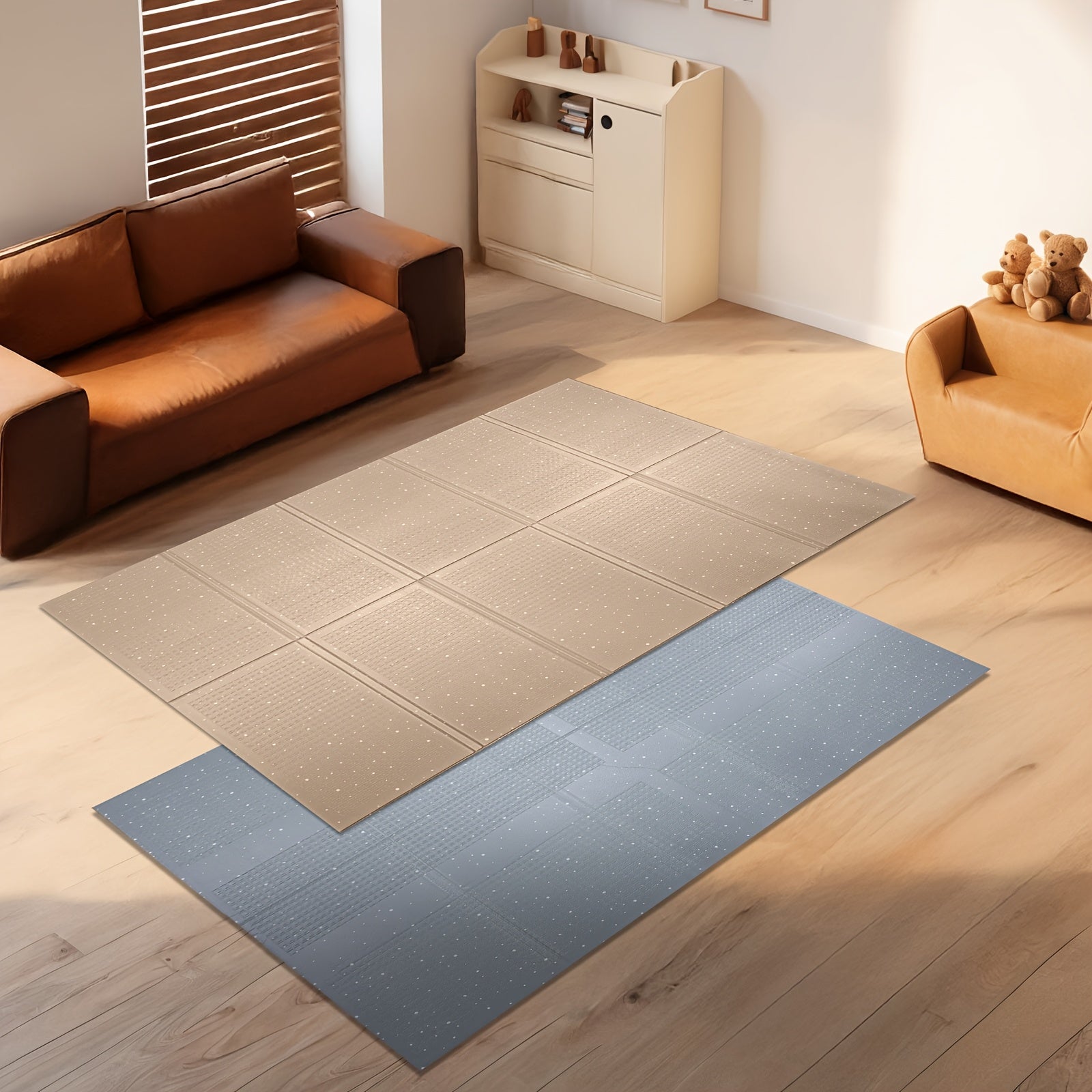 Foldable Play Mat for Crawling and Walking Non-Toxic Waterproof BPA Free Anti-Slip Extra Long