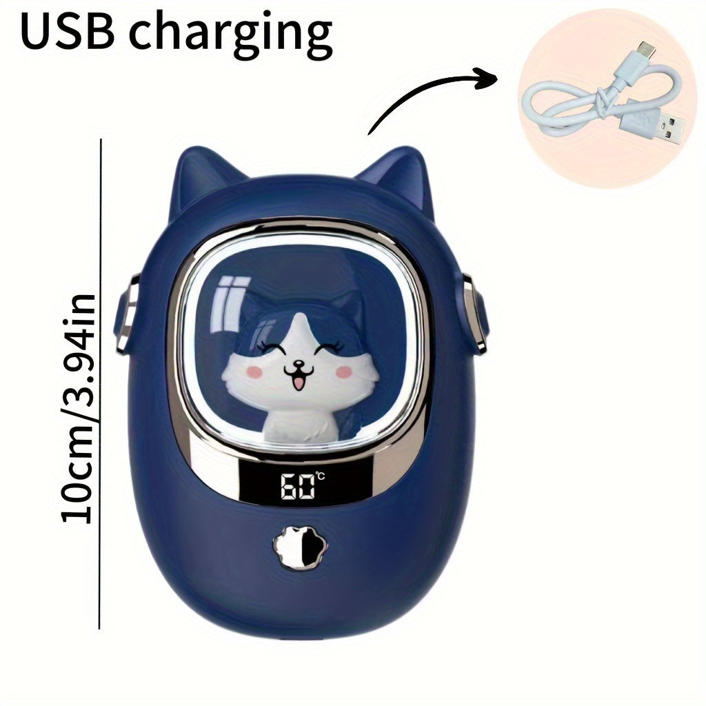 USB-Powered Hand Warmer with Digital Screen 3000mAh Battery for Outdoor Use