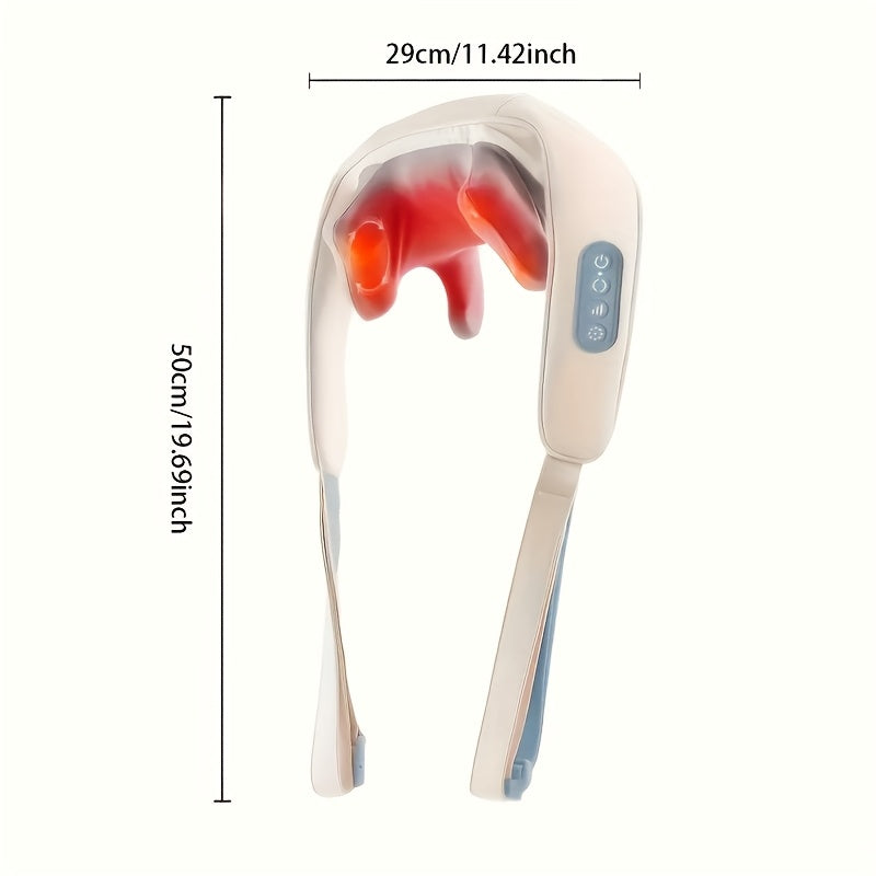 8D Shoulder and Neck Massager Rechargeable USB Lithium Battery