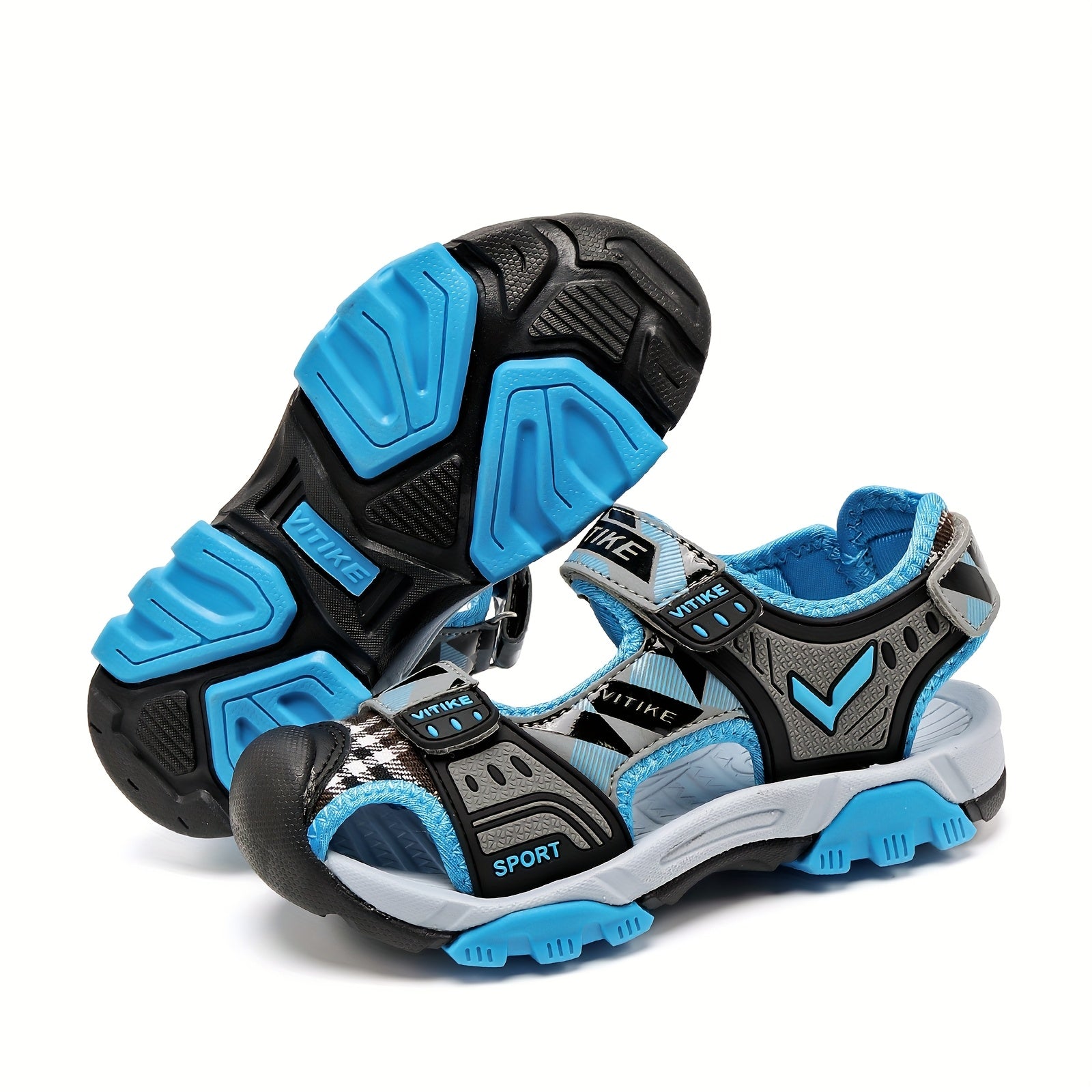 Детские дышащие сандалии для мальчиков и девочек, нескользящие, прочные, летние повседневные активные туфли