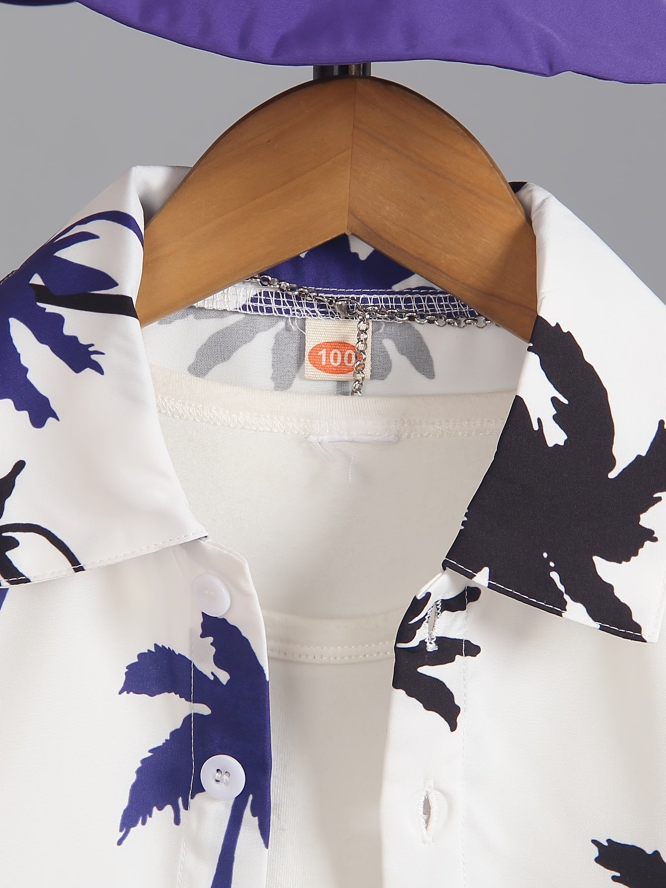 Boys Summer Clothing Set with Coconut Tree Graphic Shirt Shorts Hat for Kids