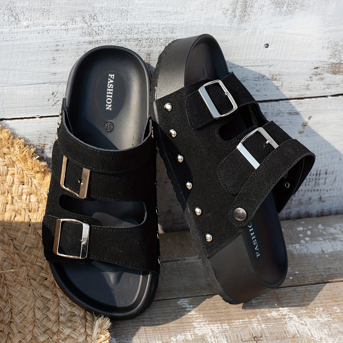 Women's Thick-Soled Retro One-Shoulder Summer Slippers