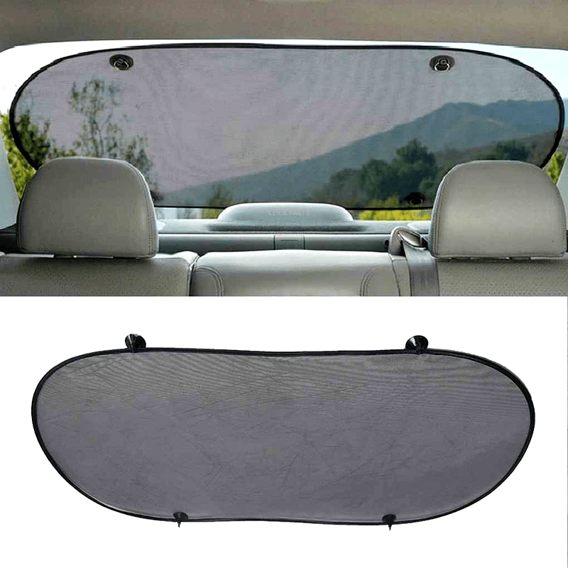 Car Rear Sun Shade Mesh Screen Heat Insulation UV Protection Vehicle Shield