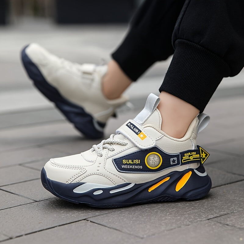 Kids Waterproof Sports Shoes for Boys Autumn Winter EVA Sole Casual Sneakers