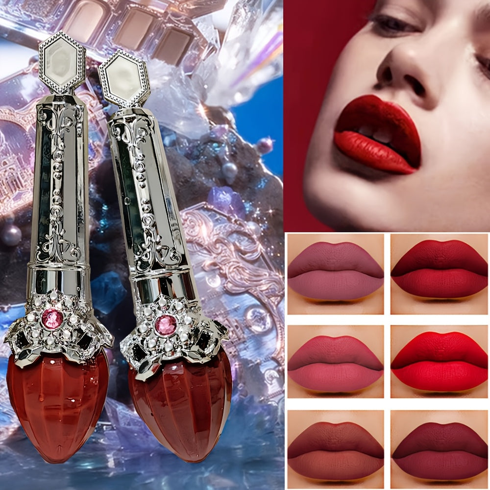 Женский водостойкий стойкий красный матовый глянцевый жидкий помада-люмиксер для губ