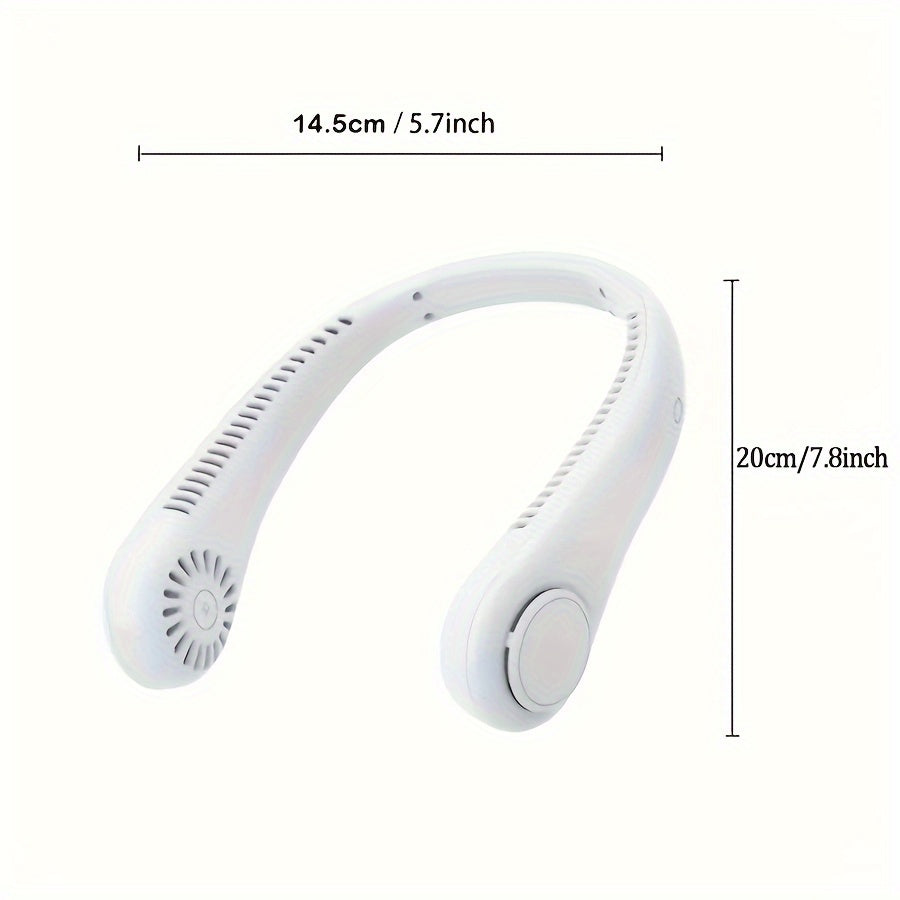 Rechargeable Sports Neck Fan Portable Cooling Device Lightweight for Outdoor Activities