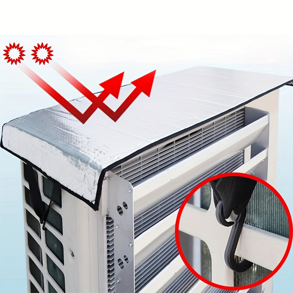Weatherproof Outdoor Air Conditioner Cover with Cleaning Tools for Sun Rain Dust Snow