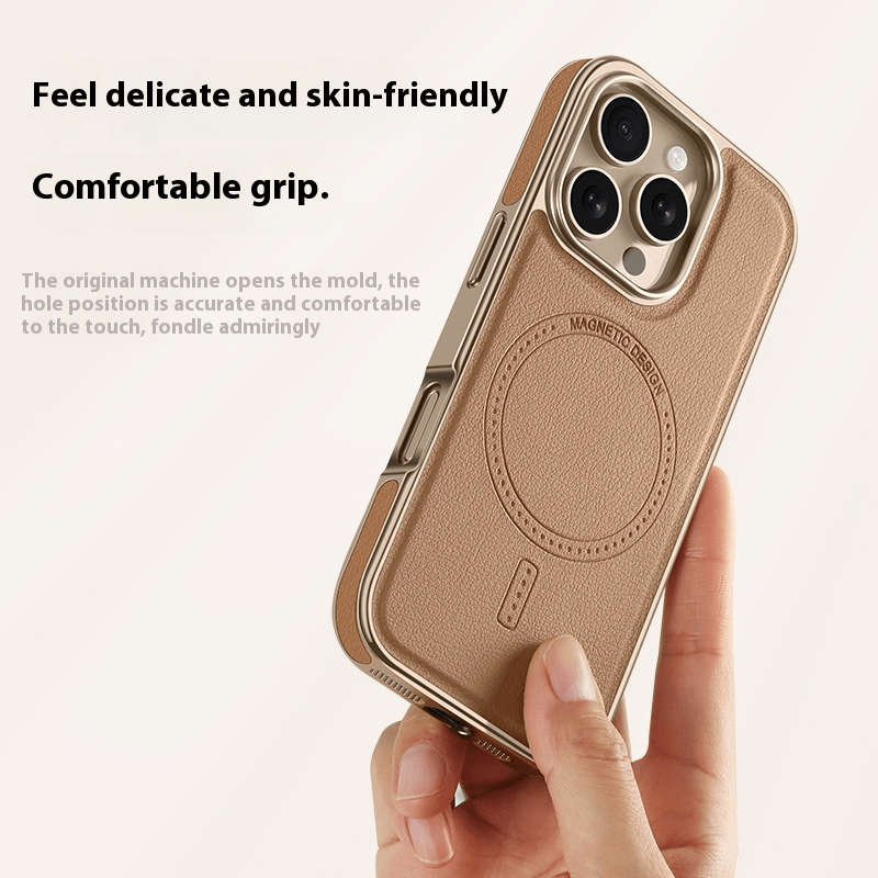 Men Women Faux Leather Phone Case for iPhone 16 Pro Max 15 Pro 16 Plus Drop Protection