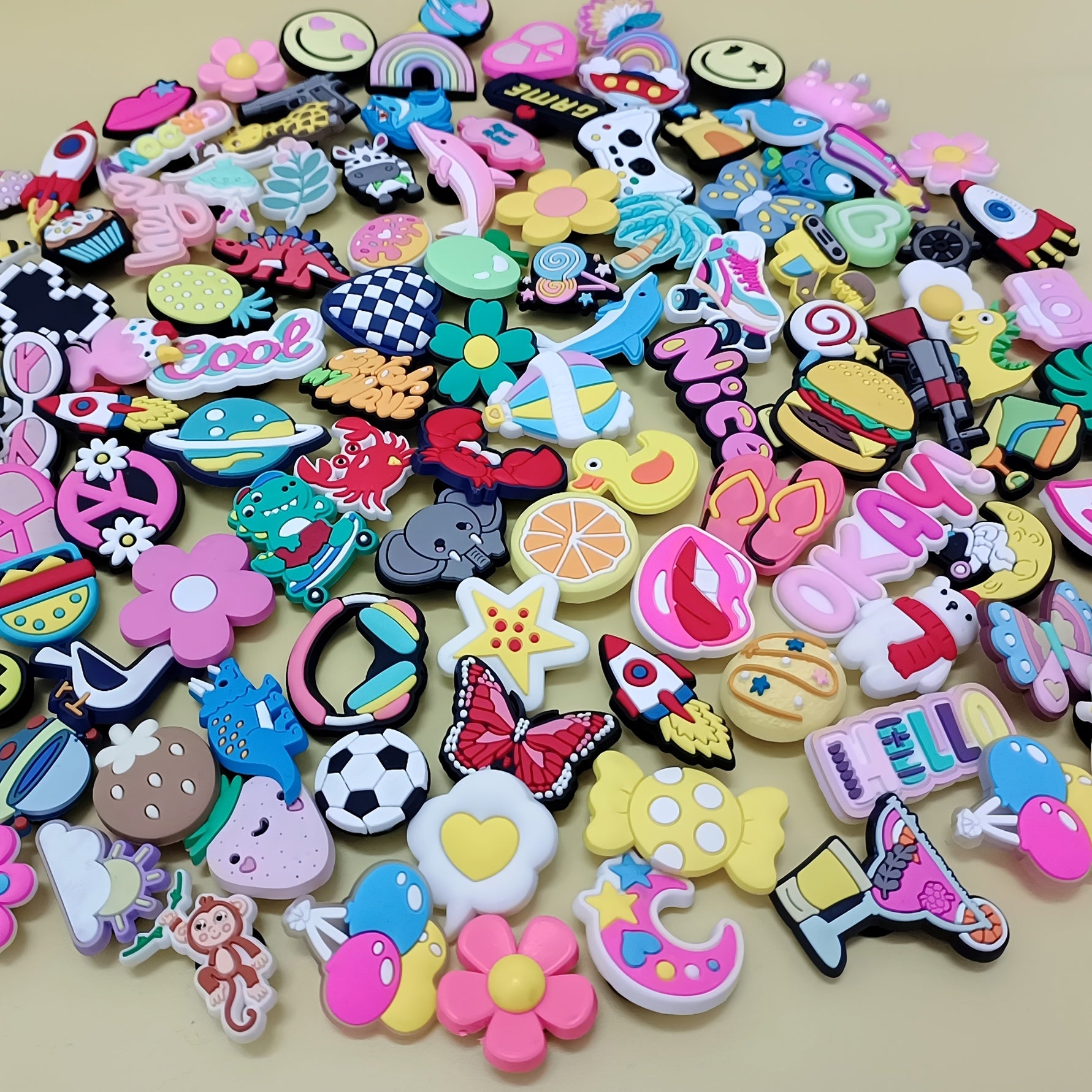 Decorative Shoe Accessories for Women Men Sizes 30 50 100 200 Beach Bag DIY