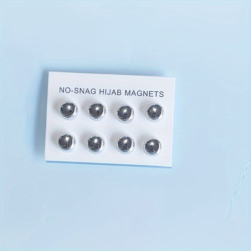 Set of 8 Magnetic Hijab Pins Alloy Scarf Clips for Women Accessories