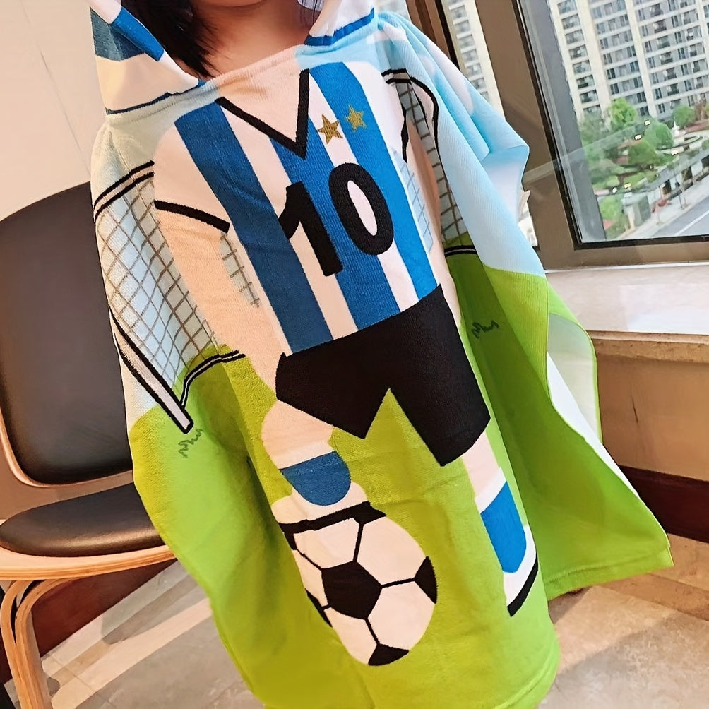 Kids Hooded Bath Towel with Fun Designs, Soft Cotton, Ideal for Kids