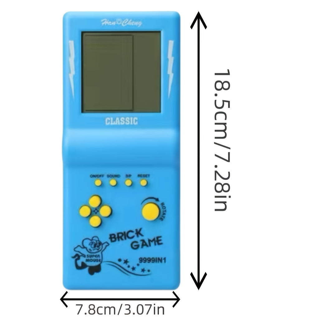 Kids Electronic Handheld Console Puzzle Game for Ages 3-6 Blue Green Orange Yellow