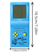 Consola electrónica portátil para niños, juego de rompecabezas, para edades de 3 a 6 años, azul, verde, naranja, amarillo