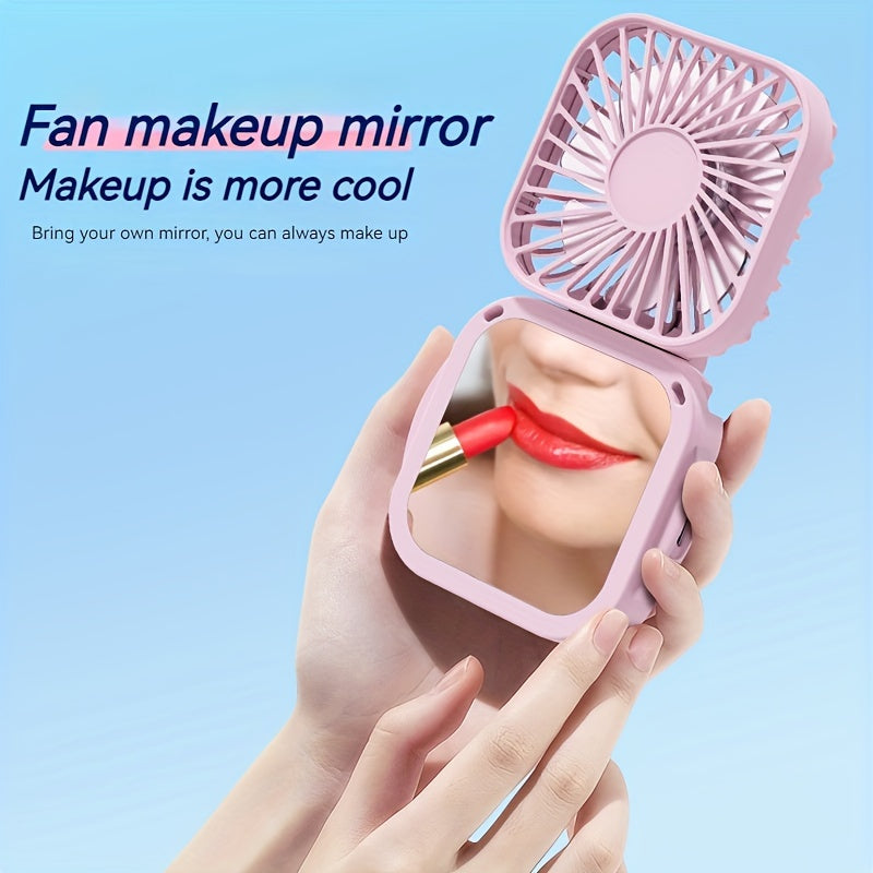 Mini egiluvchan bo'yin ventilyatori va makiyaj oynasi - bu tashqi foydalanish uchun mo'ljallangan portativ USB zaryadlanadigan qo'l ventilyatori. Ushbu ijodiy stol ventilyatori moslashtirilgan qulaylik uchun 3 tezlik sozlamasini taklif etadi.