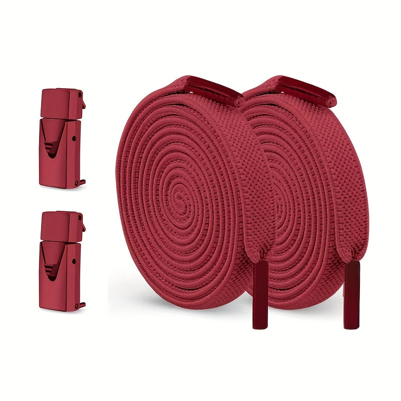 2-Pack Elastic No-Tie Shoe Laces for Sports and Casual Shoes