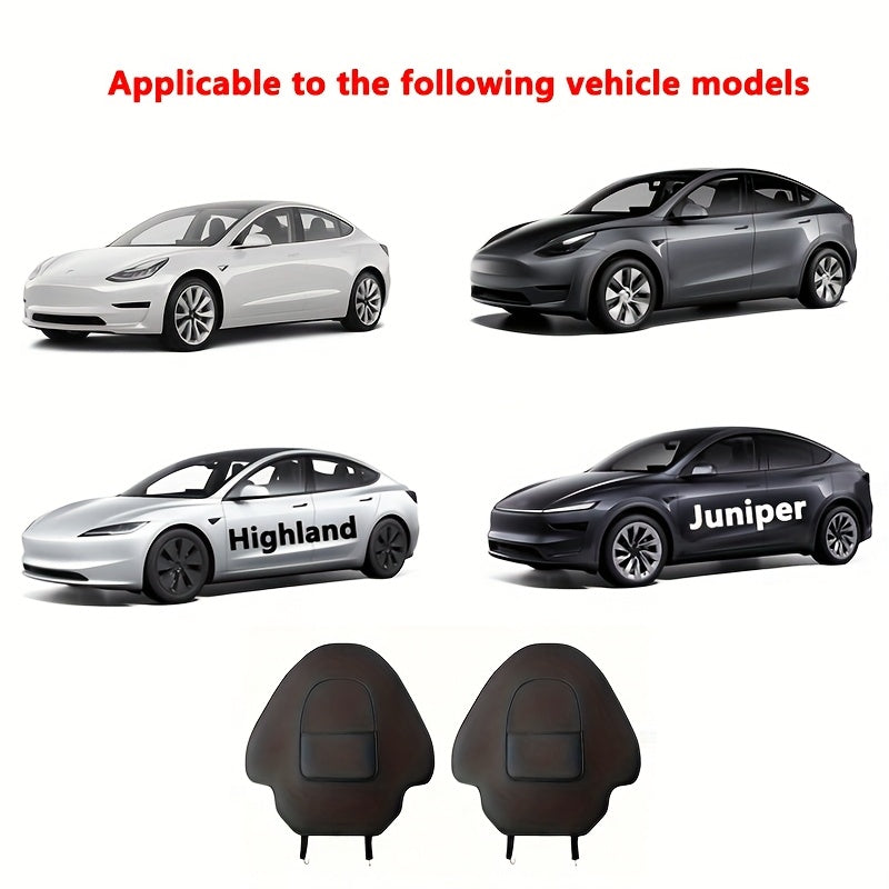 Universal Faux Leather Seat Back Protector for Tesla Model 3 and Y Scratch-Resistant Cover