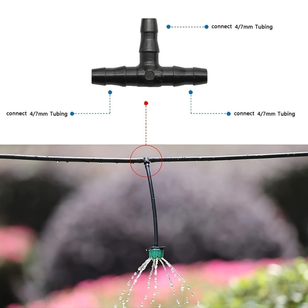 50M Plastic Drip Irrigation System Kit for Garden Lawn Patio Greenhouse Water Saving