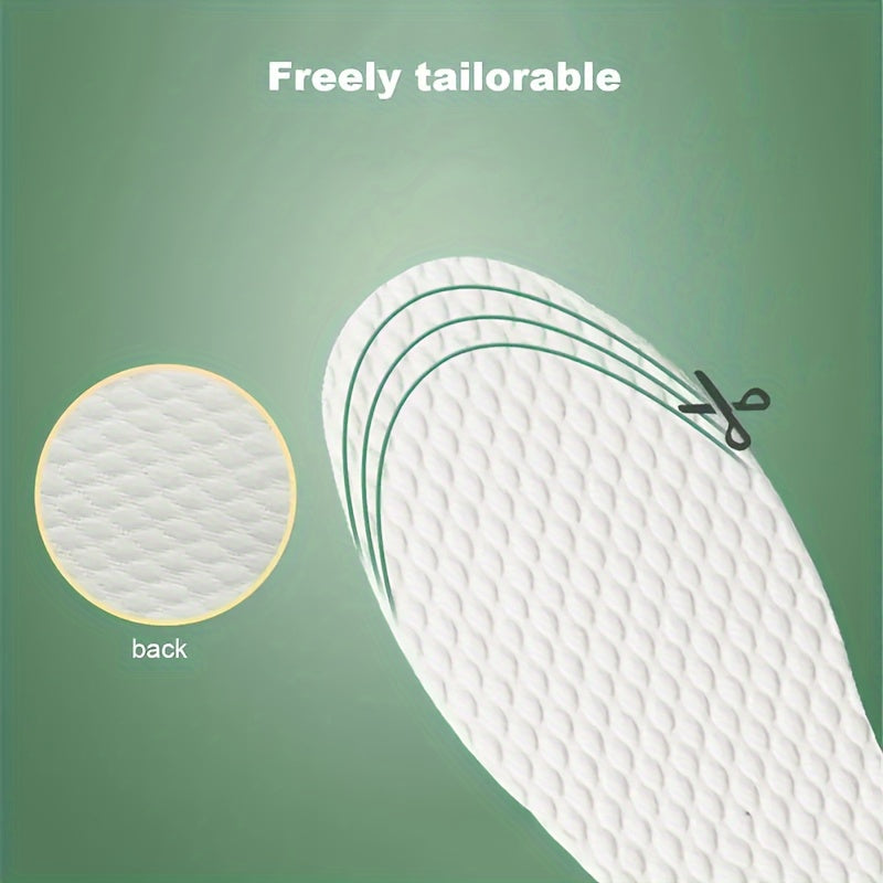 20 Pcs Breathable Insoles for Men and Women Shock-Absorbing Odor-Resistant