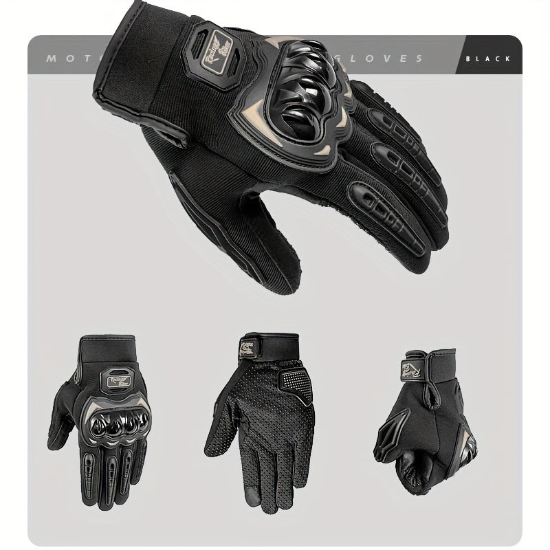 Men Women Touchscreen Motorcycle Gloves Breathable Summer Off-Road Riding