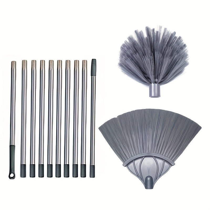 Qiyin erishiladigan joylar uchun uzaytiriladigan tozalash cho'tkasi - devorlar, hovlilar va uy tozalash uchun ideal