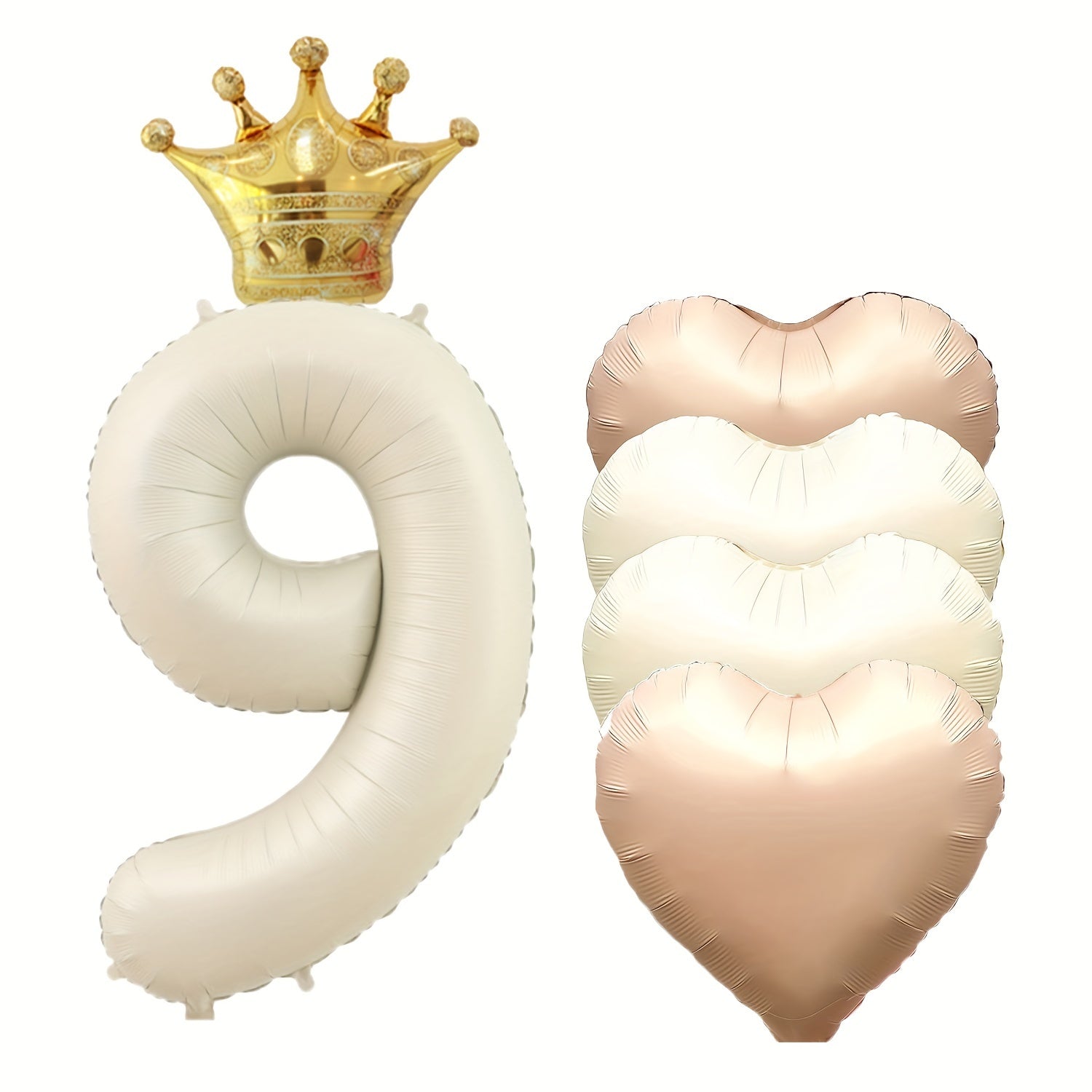 Tug'ilgan kunlari va tadbirlar uchun 6 ta raqamli folga baloni to'plami