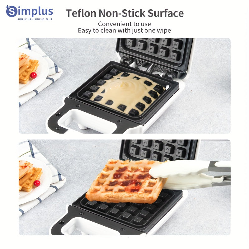 Premium Waffle Maker Non-Stick Surface Auto Shut-Off Kitchen Appliance