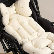 Thick Stroller Seat Cushion for Comfort Polyester Fabric Baby Carriage Pad