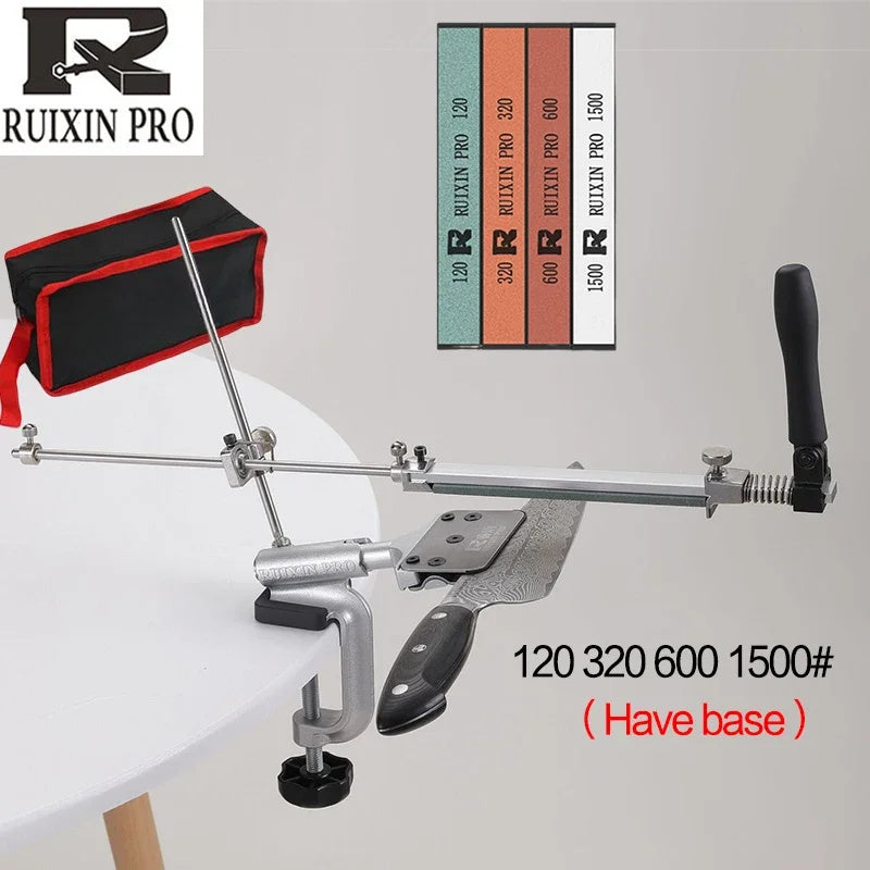 Professional Diamond Knife Sharpening System with Fixed Angle Leather Craft Knife Sharpener, Stainless Steel Construction, Non-Electric, Battery-Free