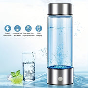 Rechargeable Water Ionizer Bottle with Filtration 420ml for Home Travel Office