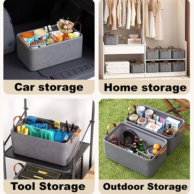 Большая складная коробка для хранения со стальной рамой, водонепроницаемая, устойчивая к царапинам, 26 л