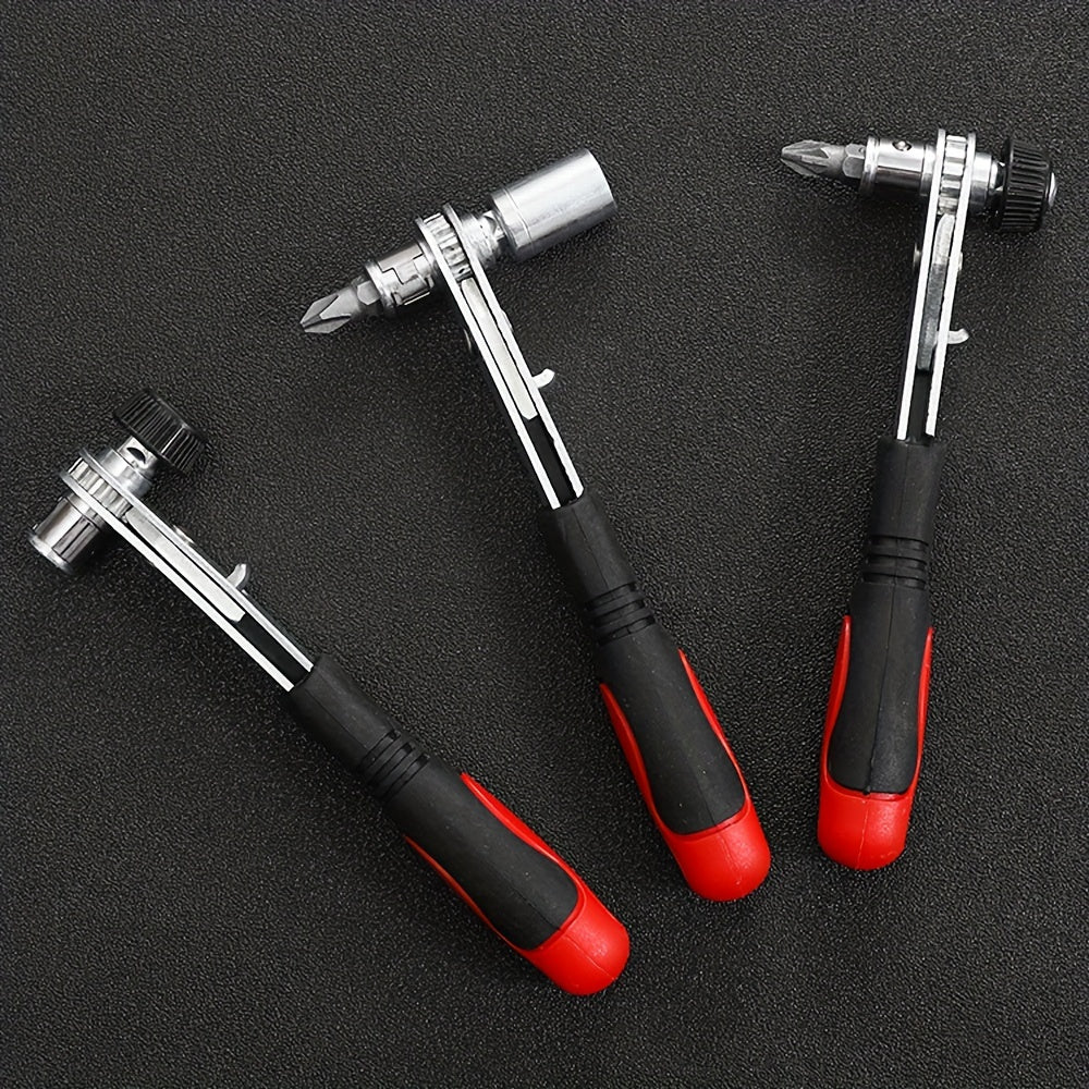 Dual-Use Adjustable Wrench S2 Steel Compact for Tight Spaces