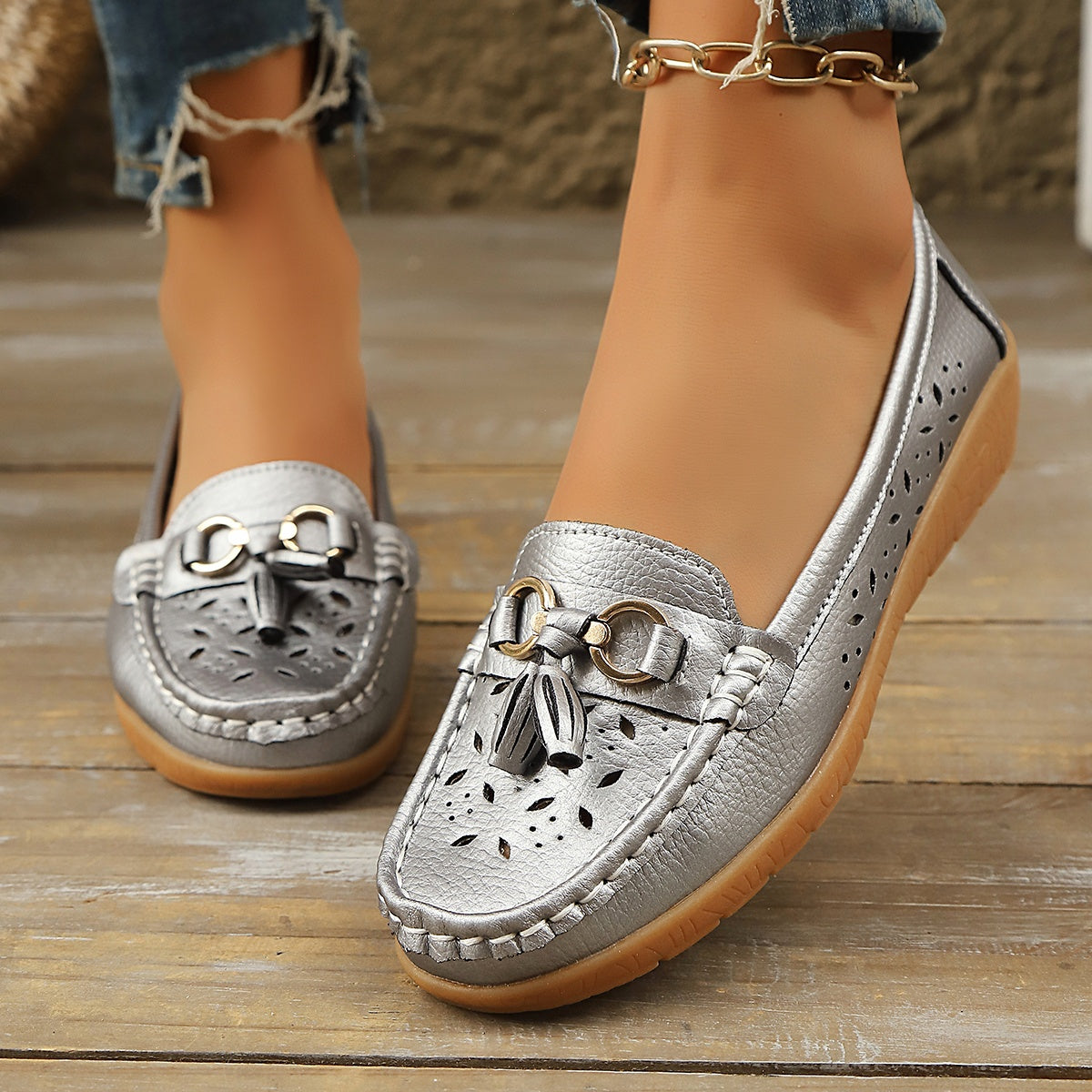 Women Breathable Casual Wedge Flats Plus Size Summer Shoes