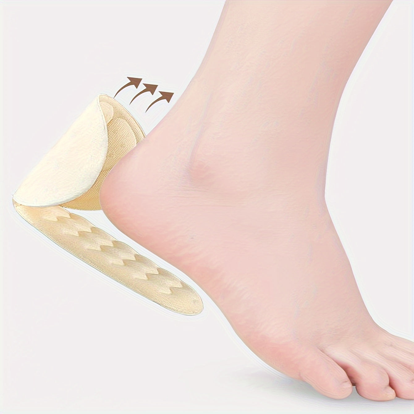 Women T-Shaped Heel Cushion Pads Memory Foam Anti-Blister Comfort