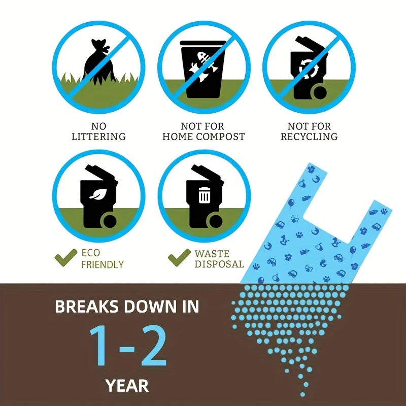 Diaper Disposal Bags for Bedroom Kitchen Garden Car Waste 50 Pack