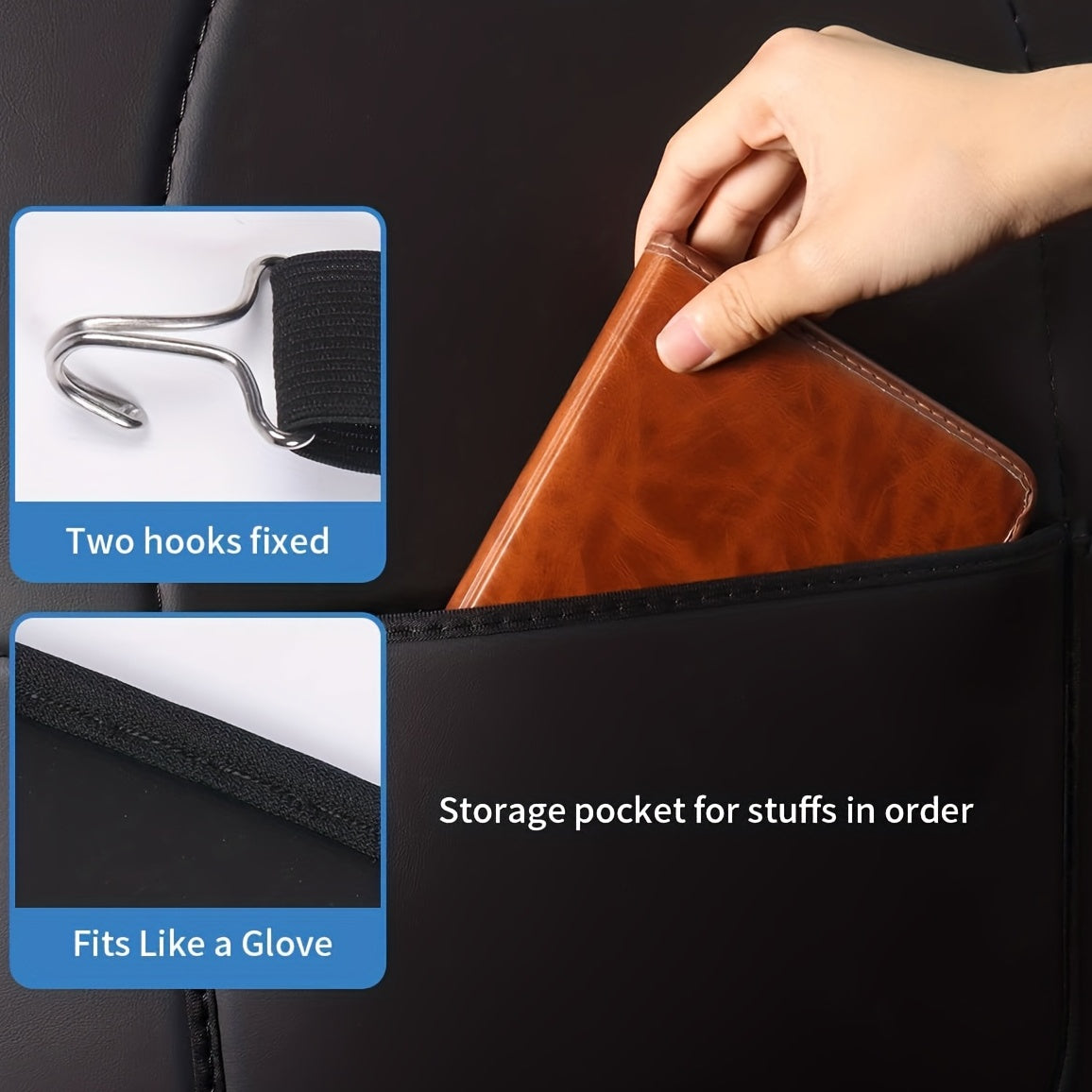 Full Coverage Car Seat Back Protector for SUVs PVC Anti-Kick Scratch Wear Resistant