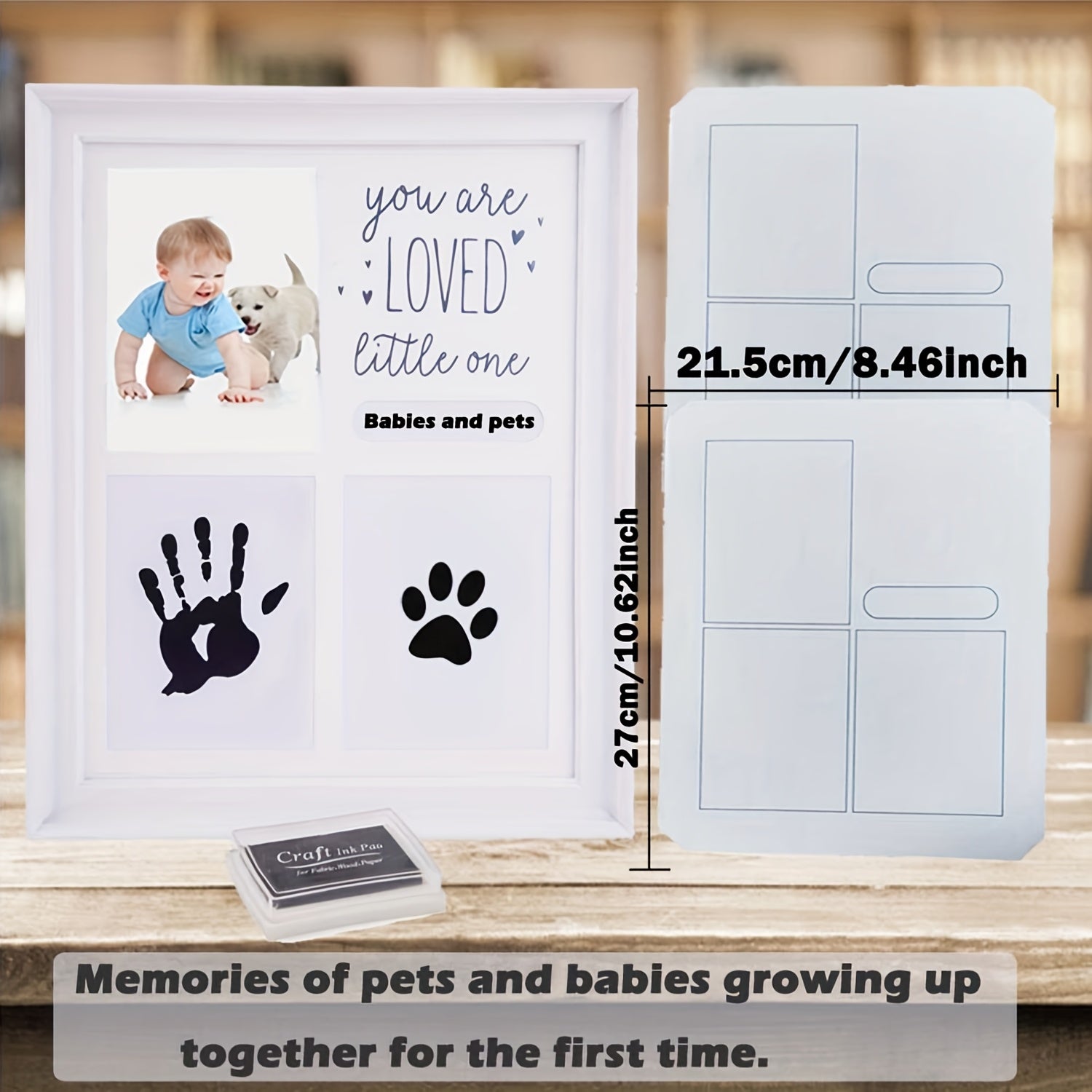 Baby Handprint Kit for New Parents, Keepsake Footprint Craft, Baby Shower Gift