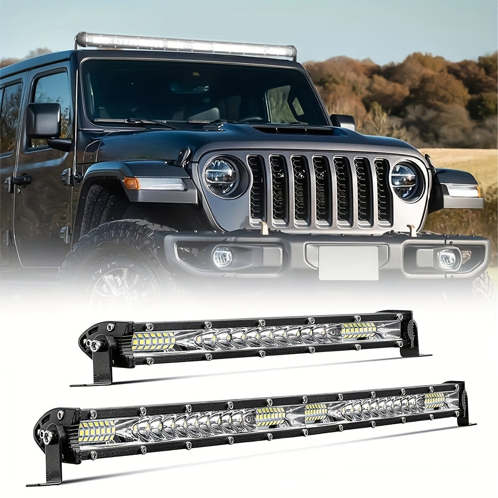 LED Light Bar 25.4cm 50.8cm White Combo Beam Work Light for Off Road Vehicles