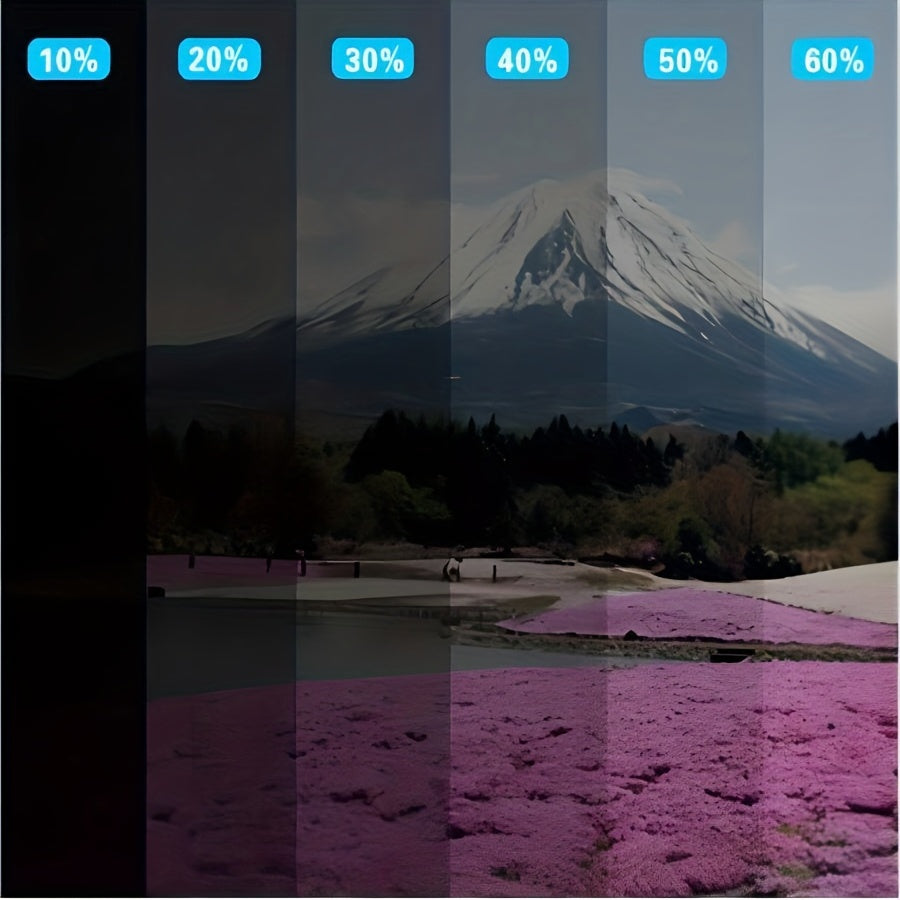 Blackout Privacy Window Film for Bedroom Office Living Room Heat Sun Control Dark Tint