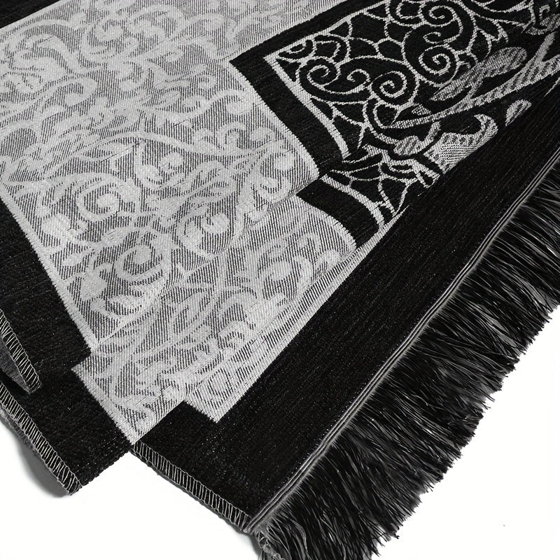 Muslim Prayer Mat Beads and Box Set 70x110cm Indoor Outdoor Ramadan Gift