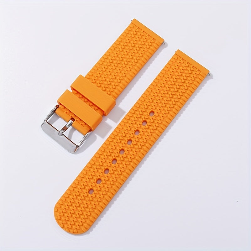 Premium Soft Sport Rubber Watch Strap va Quick Release Silicone Watchband 18mm, 20mm, 22mm va 24mm o'lchamlarda oling. Qirol kuni bayramlari uchun mukammal sovg'a tanlovi.