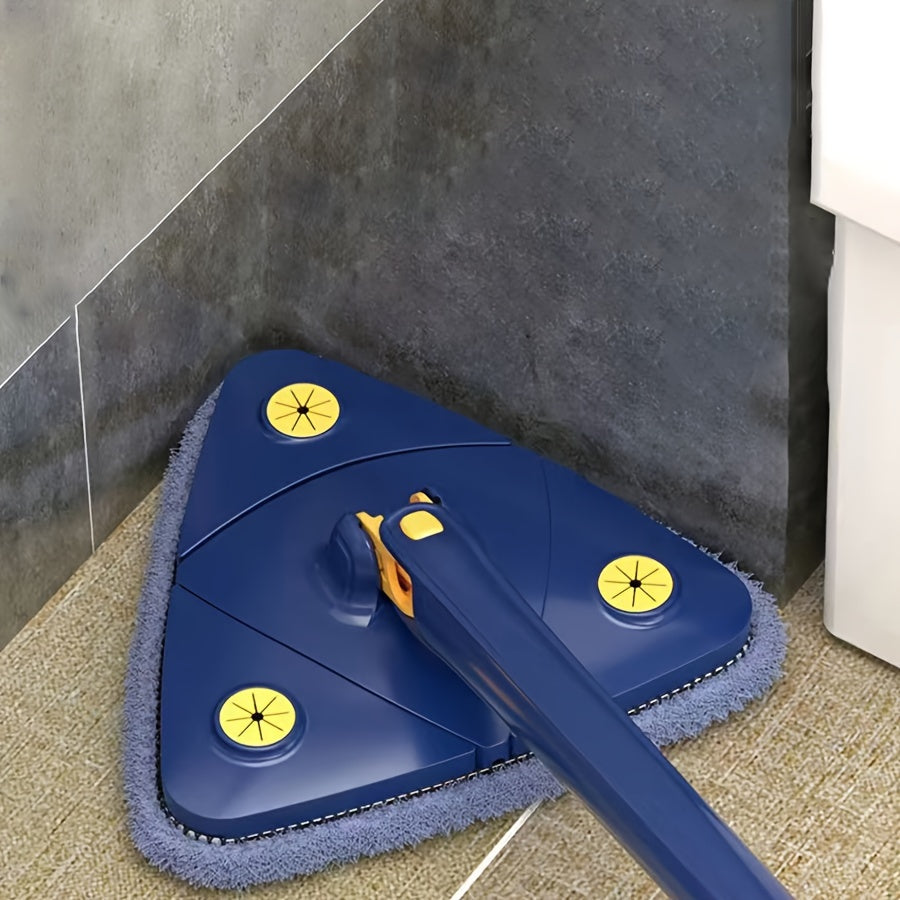 Set of 2 Triangle Mop Pads Hands-Free Wringing for Floors Walls Glass