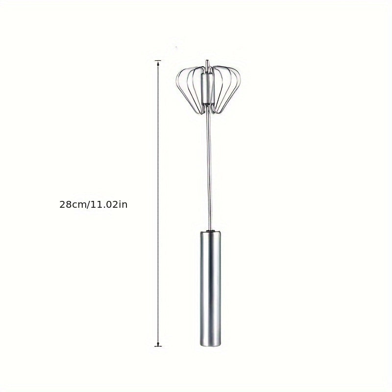Stainless Steel Handheld Egg Beater Kitchen Whisk Manual Whisk for Baking and Cooking